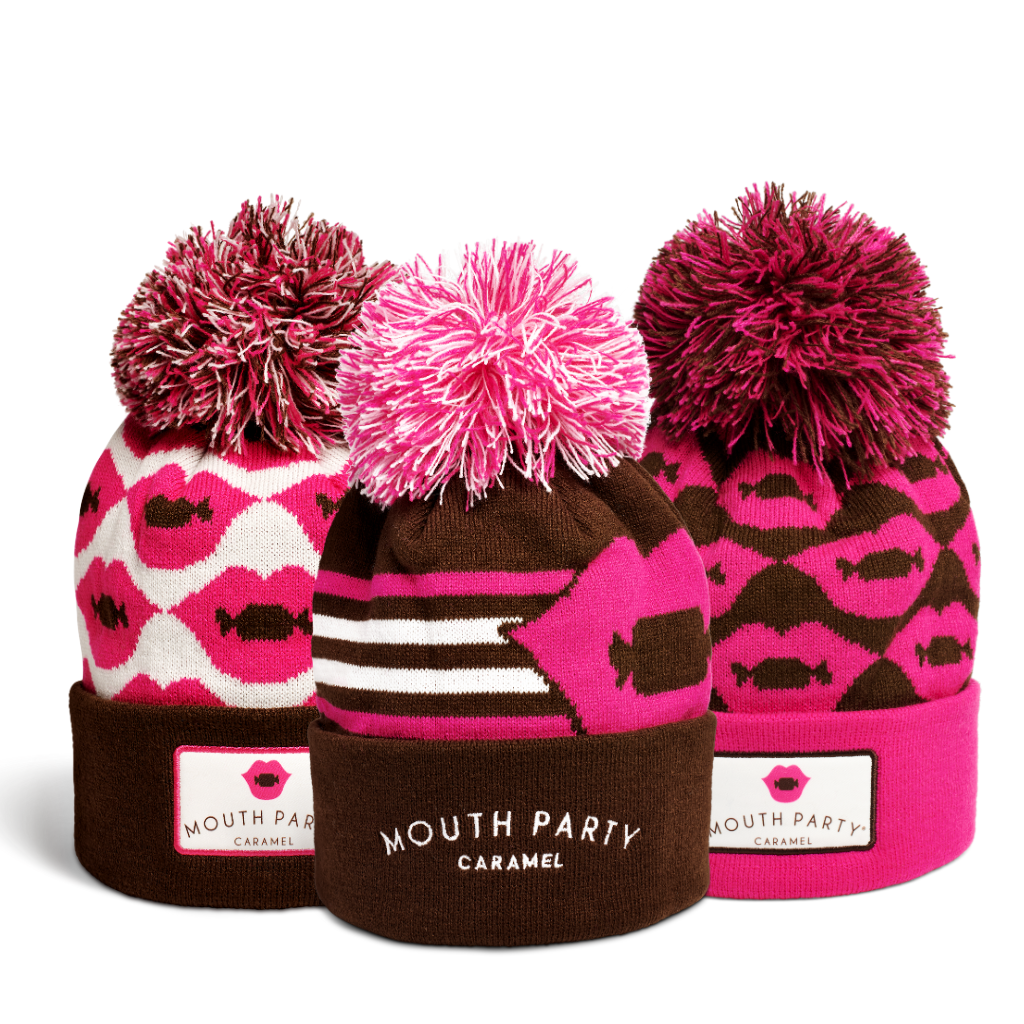 Mouth Party Winter Pom Pom Beanies