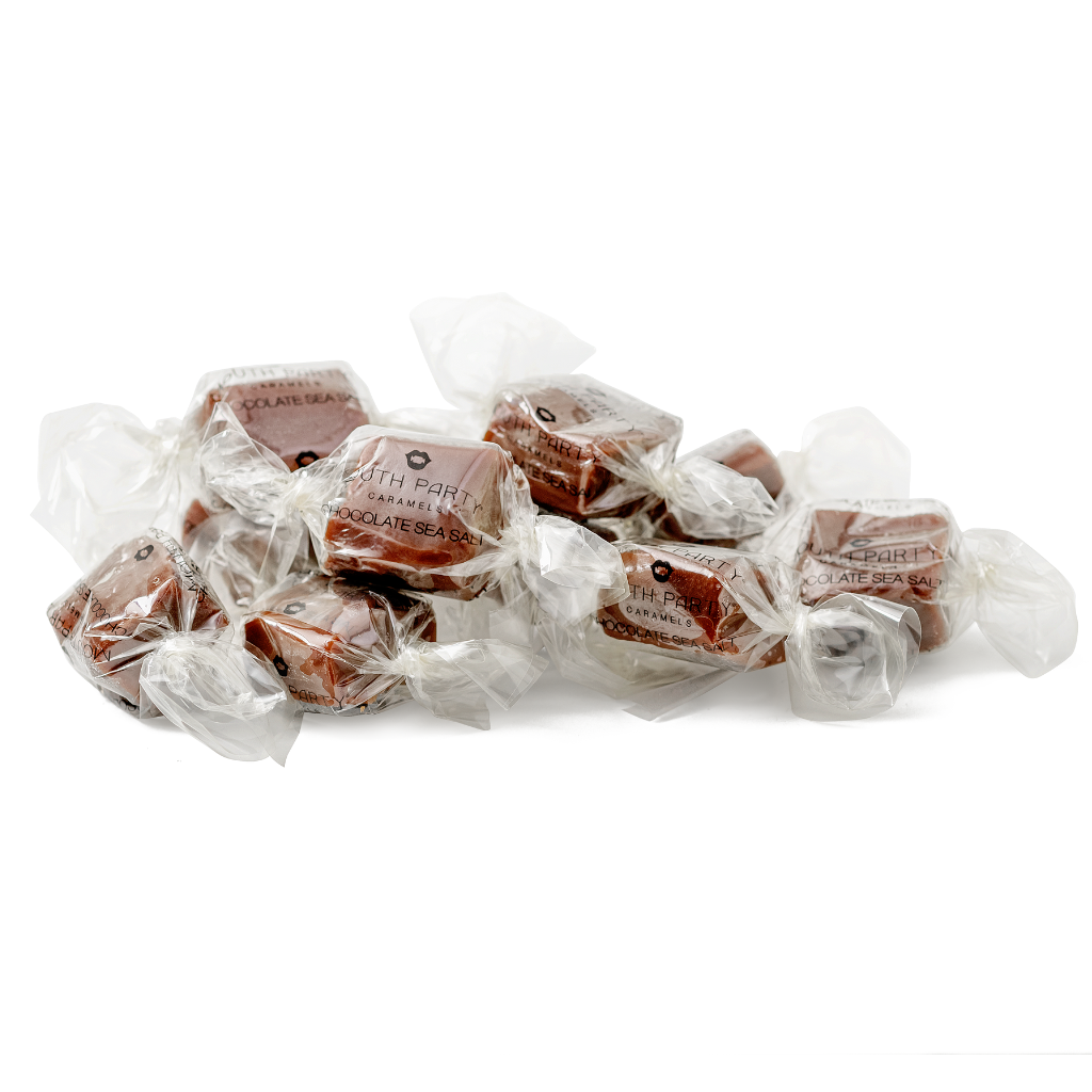 Chocolate sea salt caramels from Mouth Party Caramel