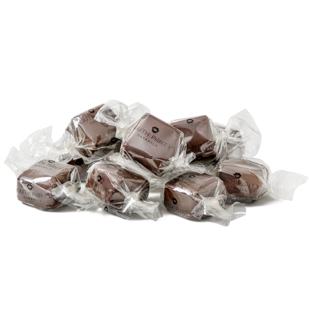 Pile of churro caramels available for a limited time from Mouth Party Caramels